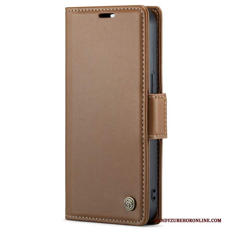 Custodia in pelle iPhone 15 Plus Stile In Pelle Caseme