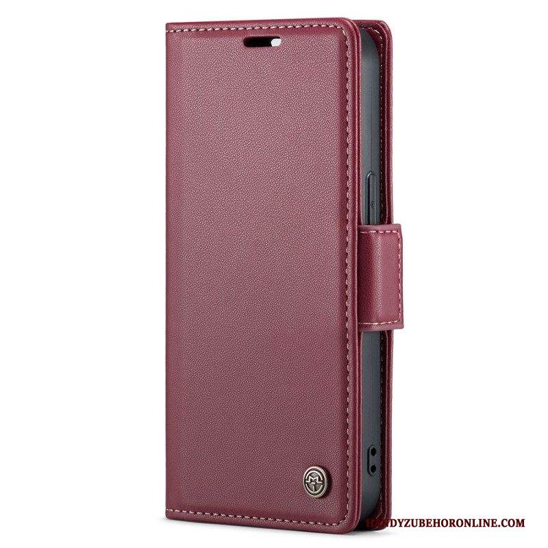 Custodia in pelle iPhone 15 Plus Stile In Pelle Caseme