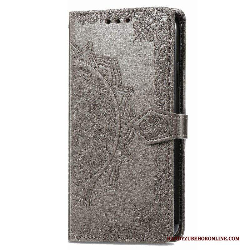 Custodia in pelle iPhone 15 Pro Mandala Barocco