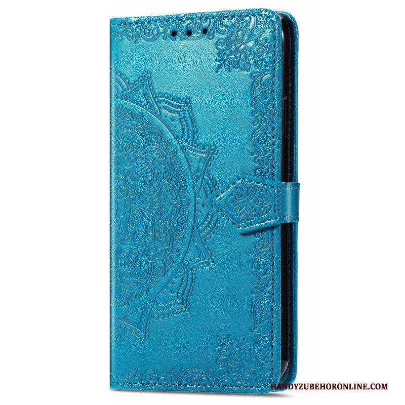 Custodia in pelle iPhone 15 Pro Mandala Barocco