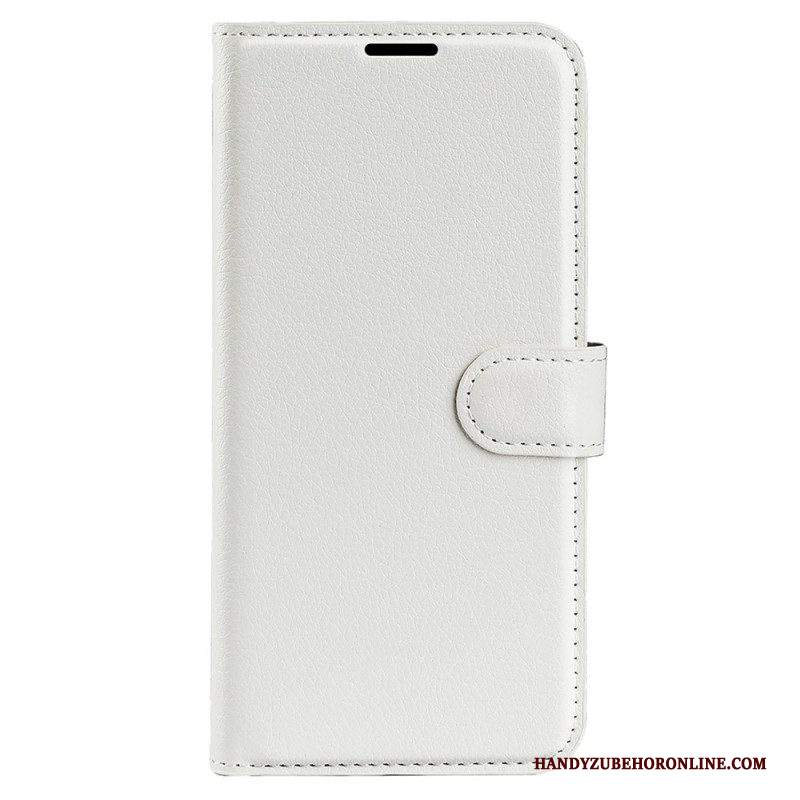 Custodia in pelle iPhone 15 Pro Max Classica Ecopelle Litchi