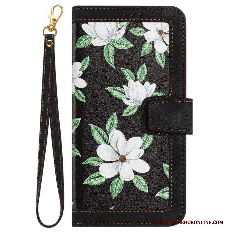 Custodia in pelle iPhone 15 Pro Max Fiori Di Lusso