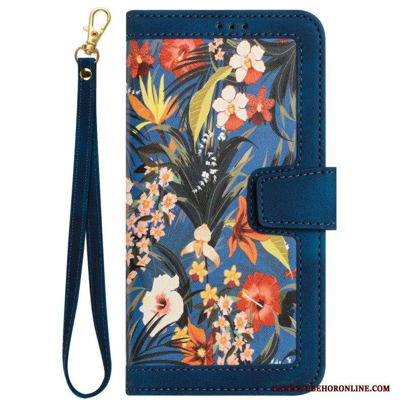 Custodia in pelle iPhone 15 Pro Max Fiori Di Lusso