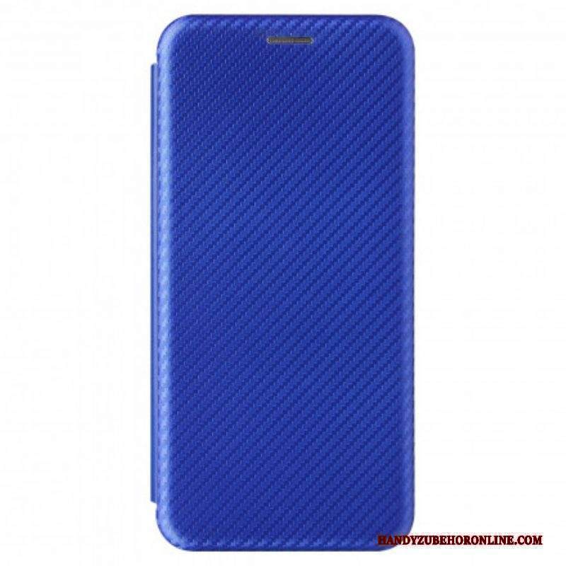 Folio Cover Huawei P50 Pro Custodia in pelle Fibra Di Carbonio