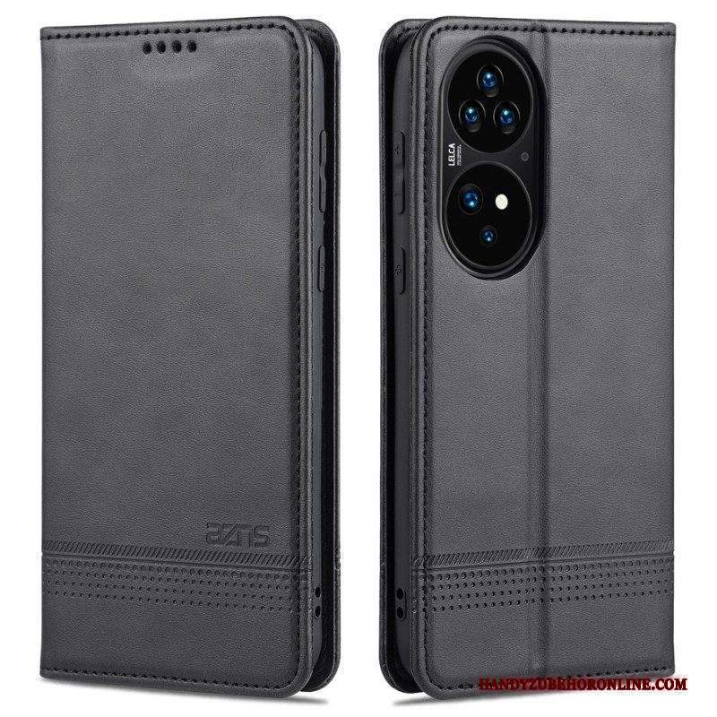 Folio Cover Huawei P50 Pro Custodia in pelle Stile In Pelle Azns