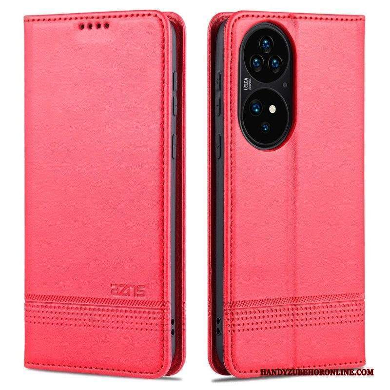 Folio Cover Huawei P50 Pro Custodia in pelle Stile In Pelle Azns