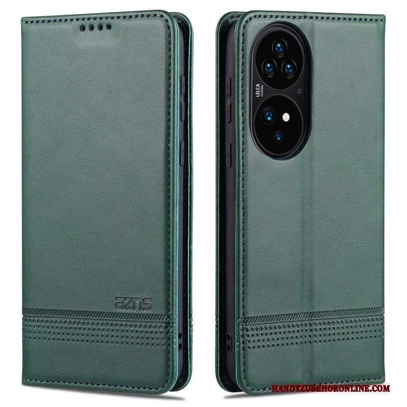 Folio Cover Huawei P50 Pro Custodia in pelle Stile In Pelle Azns