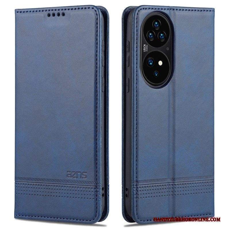 Folio Cover Huawei P50 Pro Custodia in pelle Stile In Pelle Azns