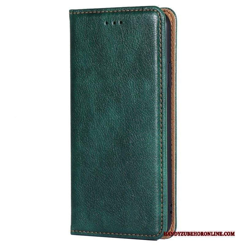 Folio Cover Huawei P60 Pro Custodia in pelle Cuciture