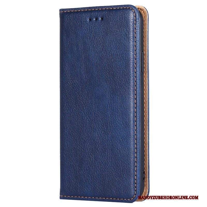 Folio Cover Huawei P60 Pro Custodia in pelle Cuciture