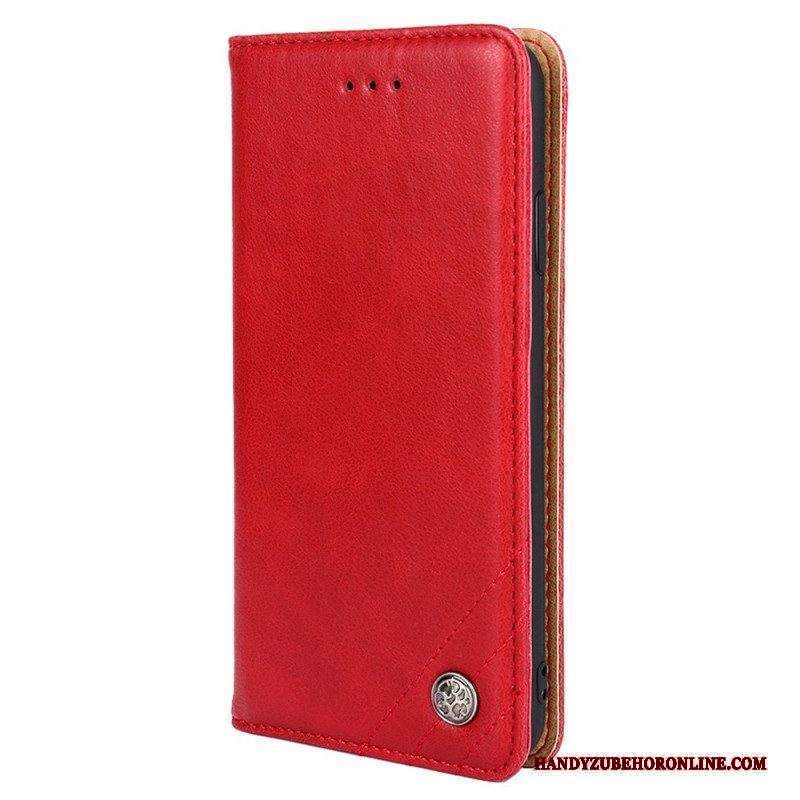 Folio Cover Huawei P60 Pro Custodia in pelle Rivetto Decorativo