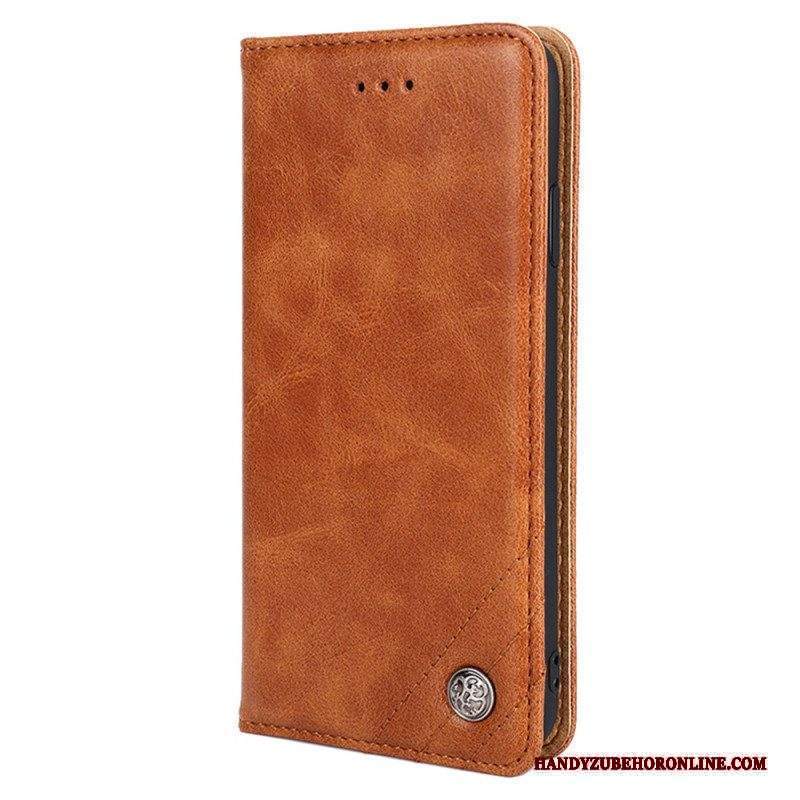 Folio Cover Huawei P60 Pro Custodia in pelle Rivetto Decorativo