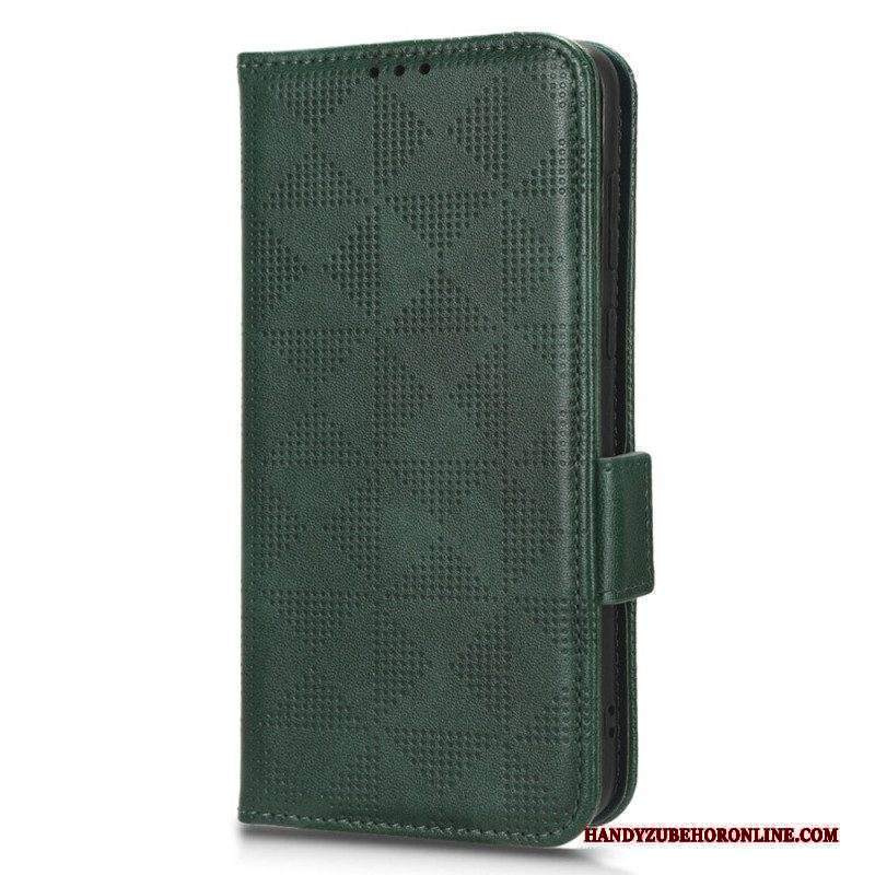 Folio Cover Huawei P60 Pro Triangoli Con Cinturino