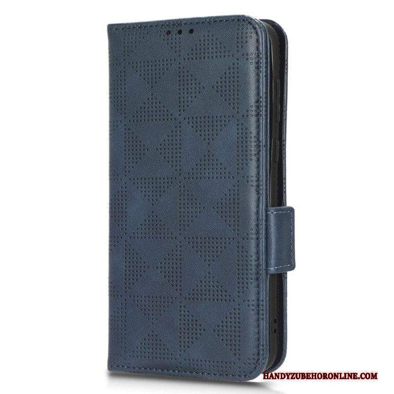 Folio Cover Huawei P60 Pro Triangoli Con Cinturino