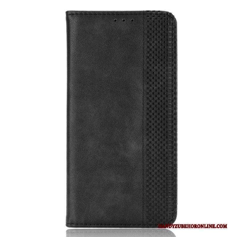 Folio Cover Moto E40 / E30 / E20 Custodia in pelle Effetto Pelle Vintage Stilizzato