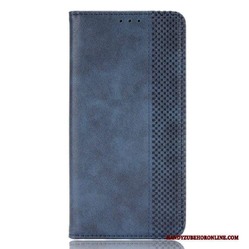 Folio Cover Moto E40 / E30 / E20 Custodia in pelle Effetto Pelle Vintage Stilizzato