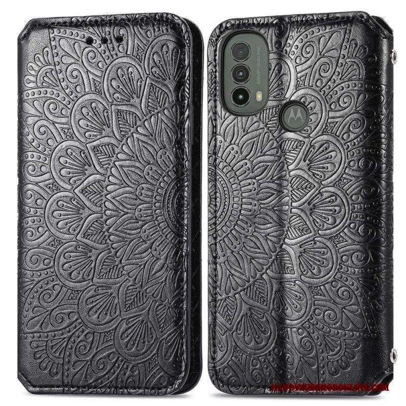 Folio Cover Moto E40 / E30 / E20 Custodia in pelle Mandala