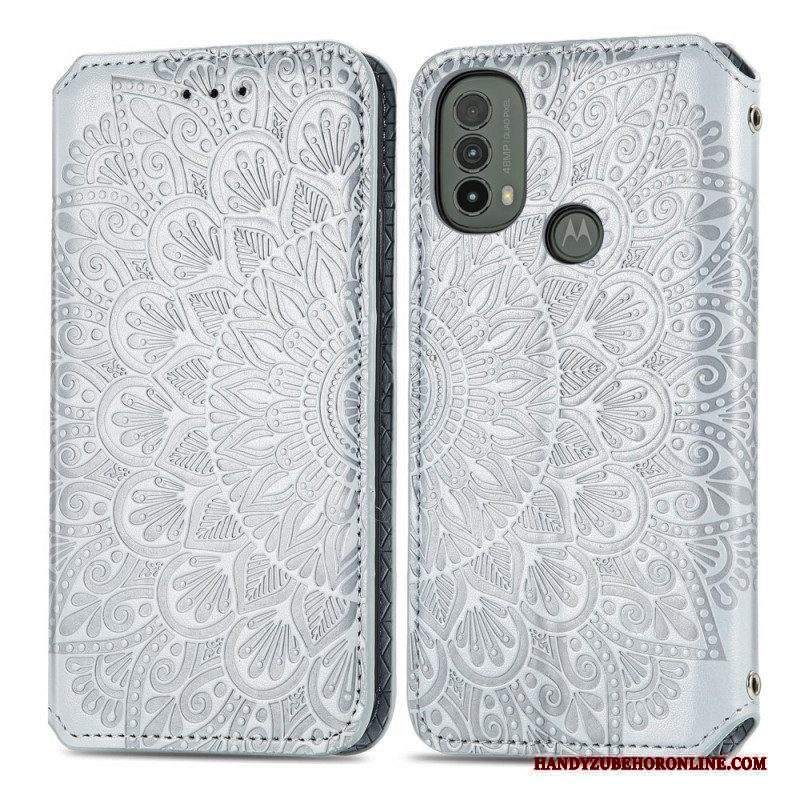 Folio Cover Moto E40 / E30 / E20 Custodia in pelle Mandala