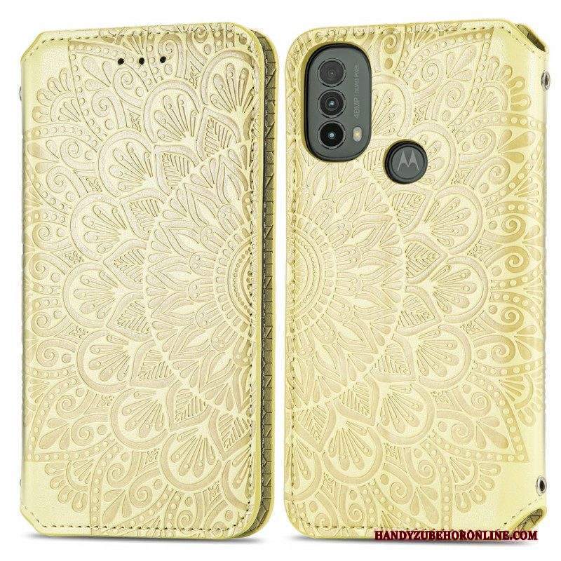 Folio Cover Moto E40 / E30 / E20 Custodia in pelle Mandala