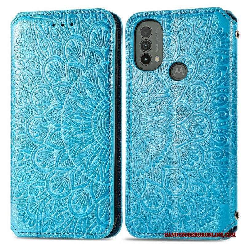 Folio Cover Moto E40 / E30 / E20 Custodia in pelle Mandala