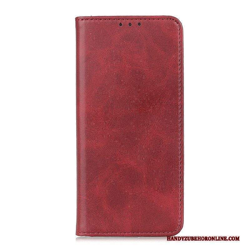 Folio Cover Moto E40 / E30 / E20 Custodia in pelle Pelle Crosta Eleganza