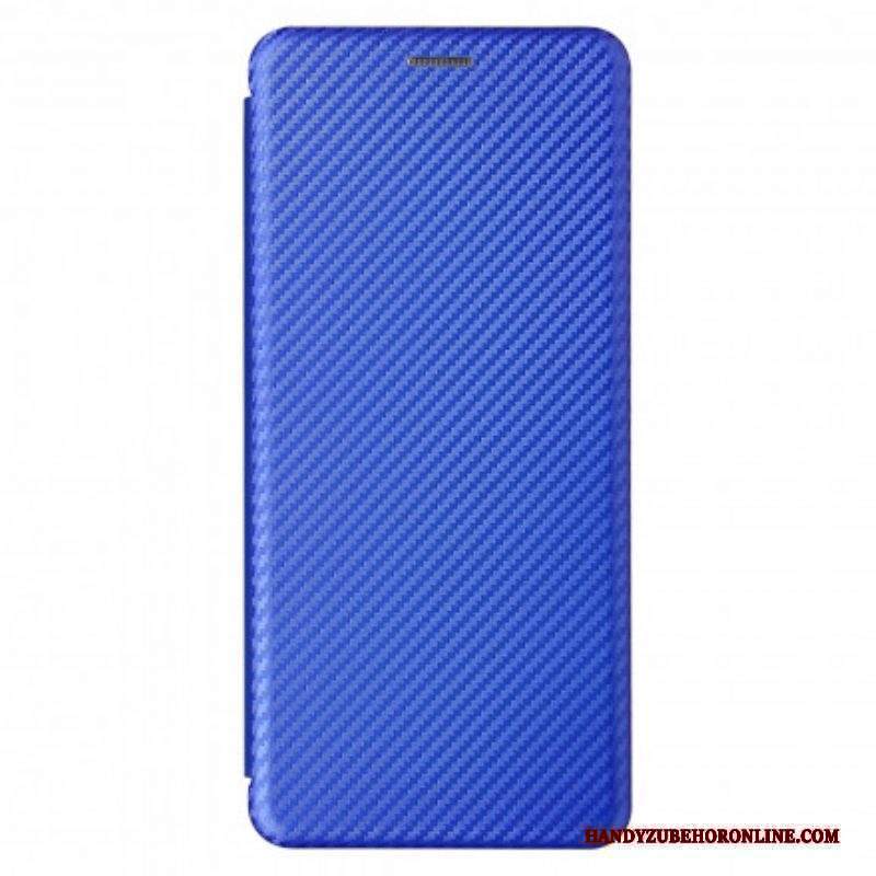 Folio Cover Moto G100 Custodia in pelle Carbonio Siliconico