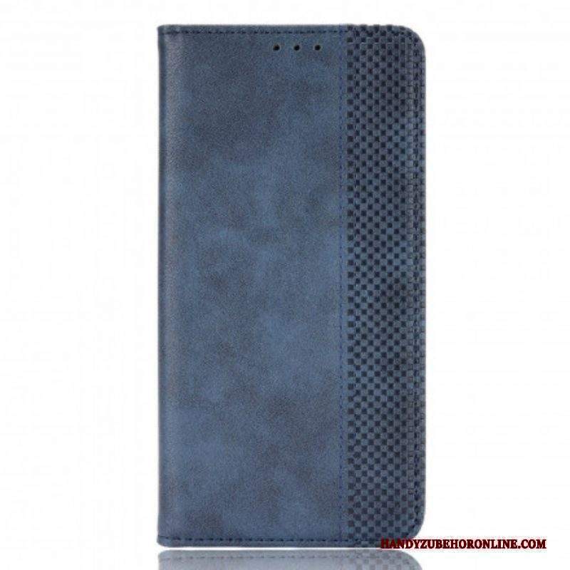 Folio Cover Moto G100 Custodia in pelle Effetto Pelle Vintage Stilizzato