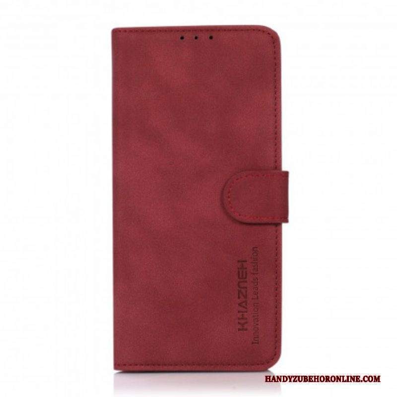 Folio Cover Moto G100 Khazneh Effetto Pelle Testurizzata