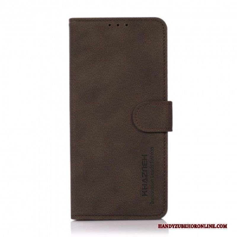 Folio Cover Moto G100 Khazneh Effetto Pelle Testurizzata