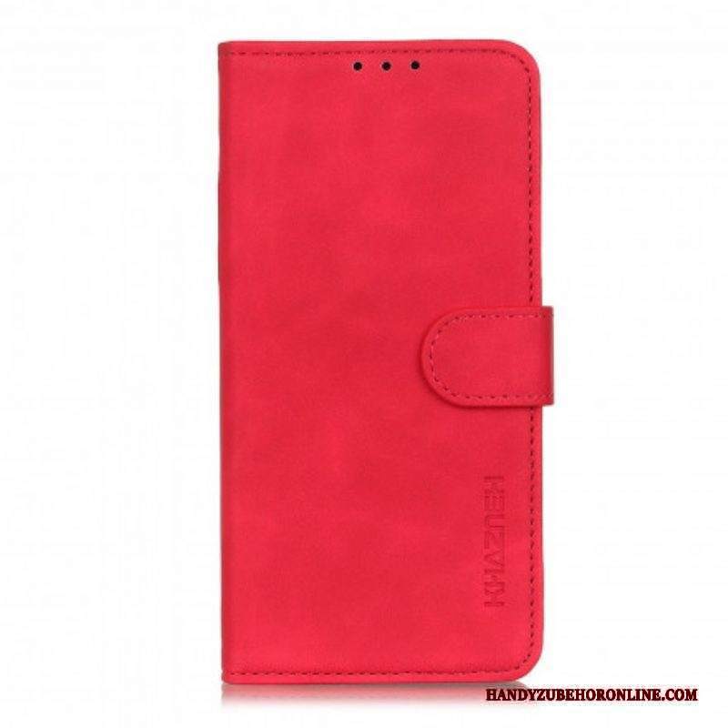 Folio Cover Moto G100 Khazneh Effetto Pelle Vintage