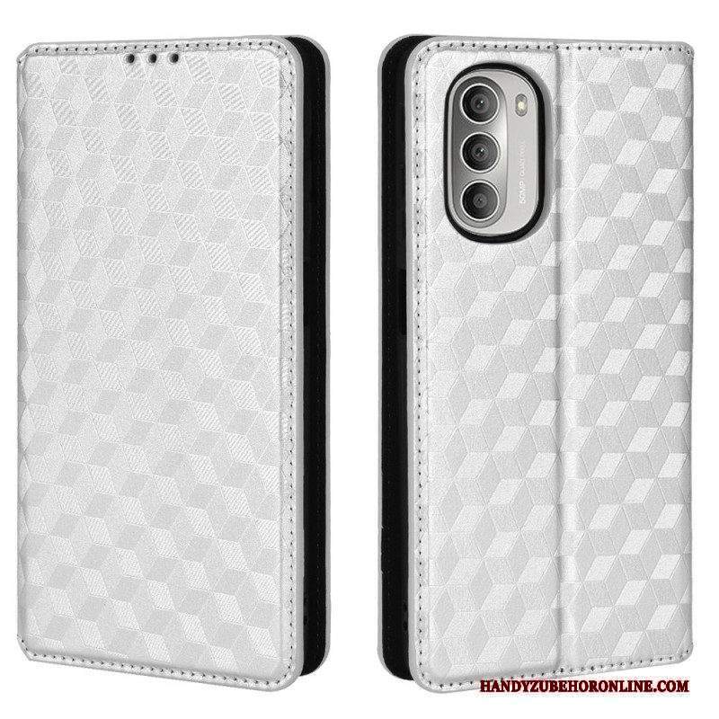 Folio Cover Moto G51 5G Custodia in pelle Effetto Pelle Diamante