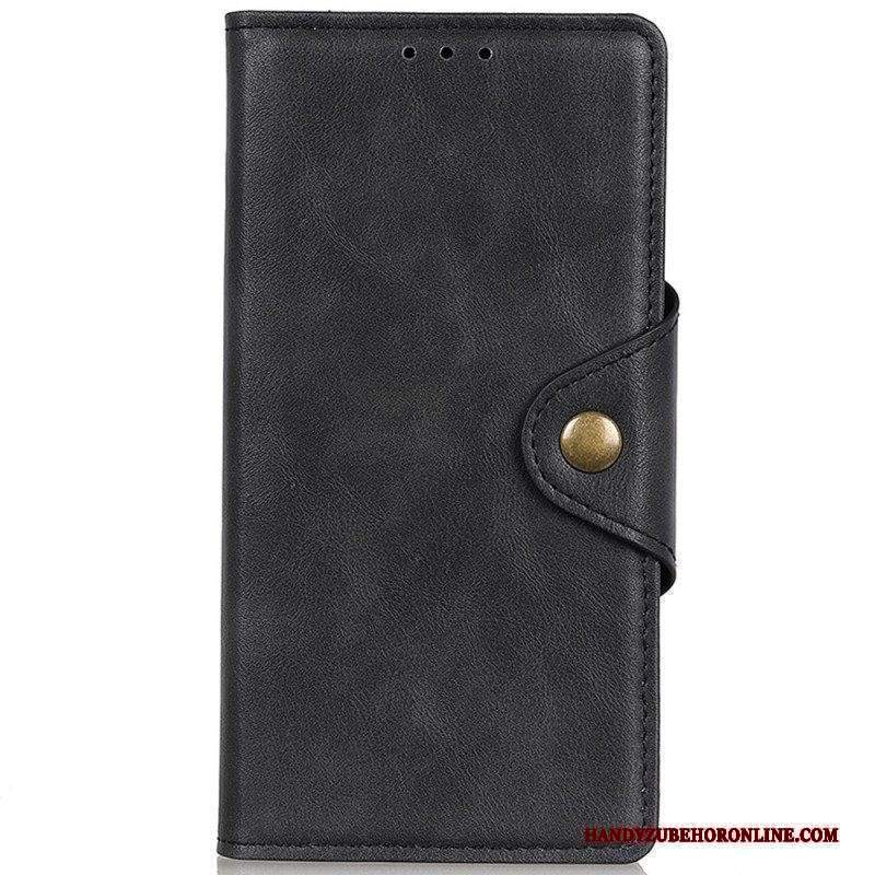 Folio Cover Moto G51 5G Ecopelle Vintage E Bottone