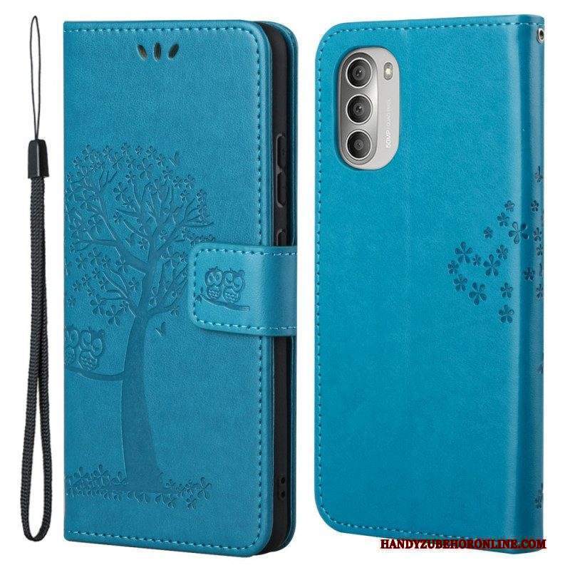 Folio Cover Moto G51 5G Perizoma Albero E Gufi