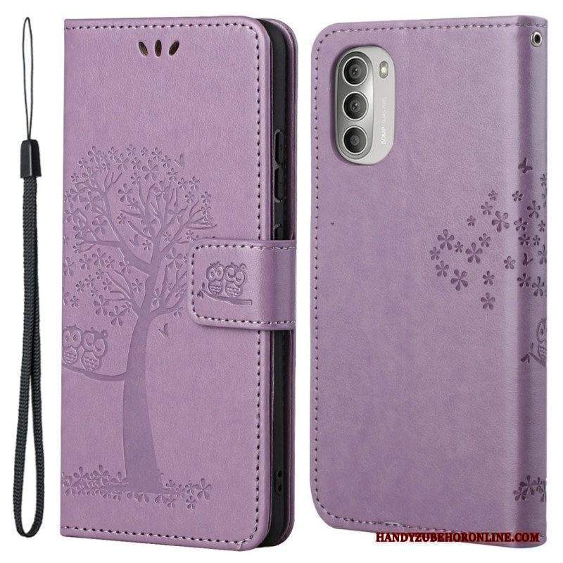 Folio Cover Moto G51 5G Perizoma Albero E Gufi