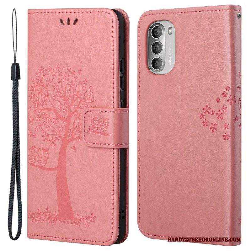 Folio Cover Moto G51 5G Perizoma Albero E Gufi