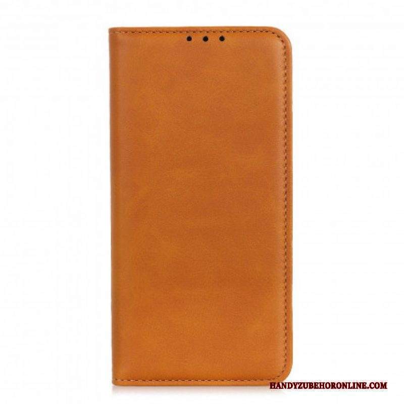 Folio Cover Moto G60S Custodia in pelle Crosta Di Pelle Opaca