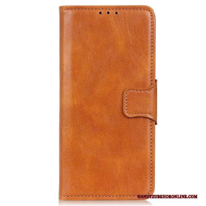 Folio Cover Moto G73 5G Chiusura In Pelle Stile Reversibile