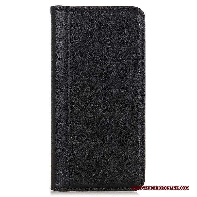 Folio Cover Moto G73 5G Custodia in pelle Elegante Pelle Crosta