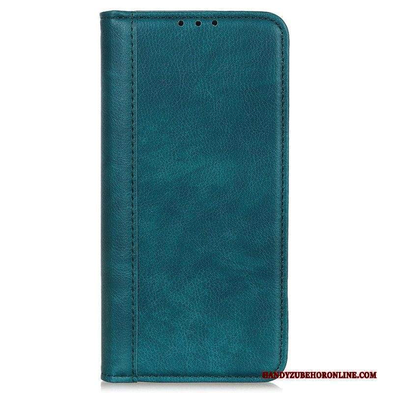 Folio Cover Moto G73 5G Custodia in pelle Elegante Pelle Crosta