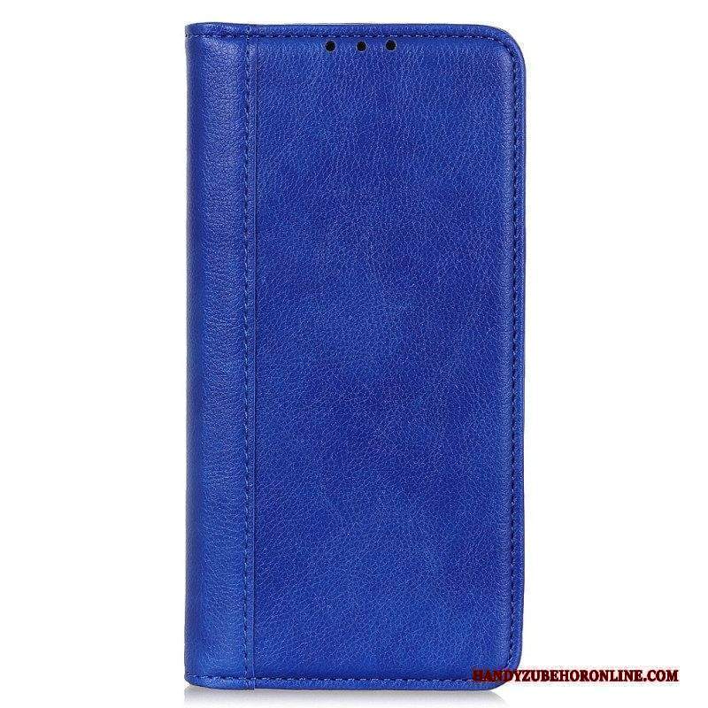 Folio Cover Moto G73 5G Custodia in pelle Elegante Pelle Crosta