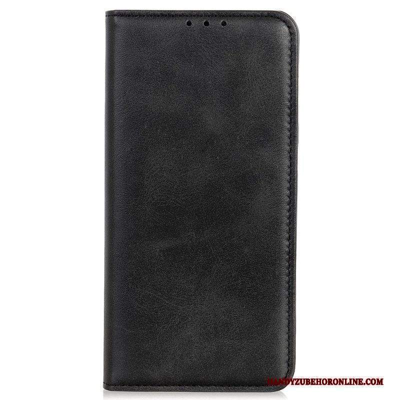 Folio Cover Moto G73 5G Custodia in pelle Pelle Crosta Eleganza