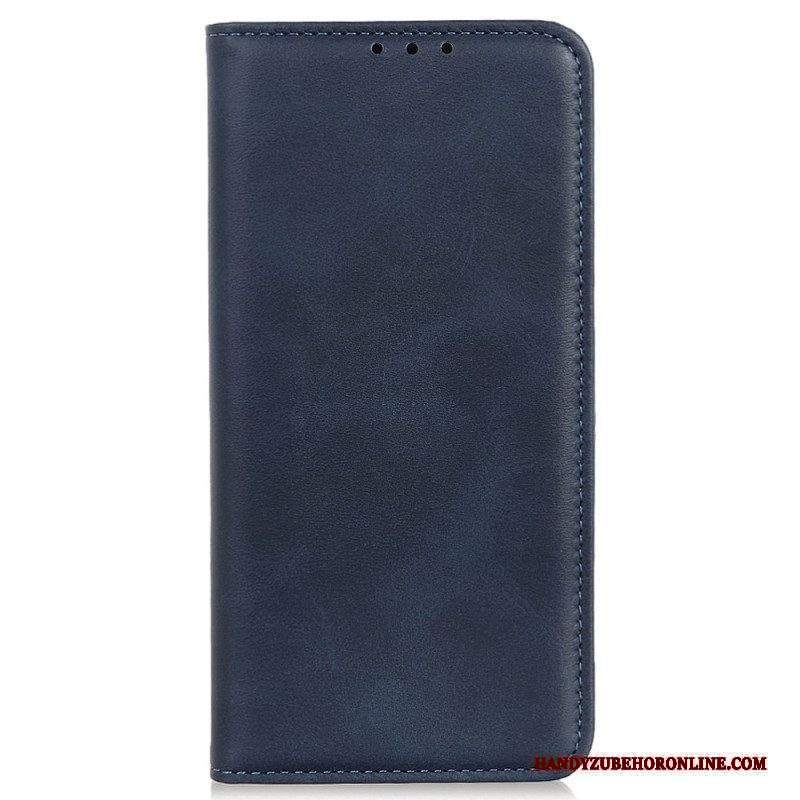 Folio Cover Moto G73 5G Custodia in pelle Pelle Crosta Eleganza