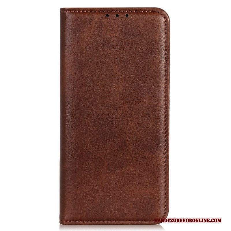 Folio Cover Moto G73 5G Custodia in pelle Pelle Crosta Eleganza