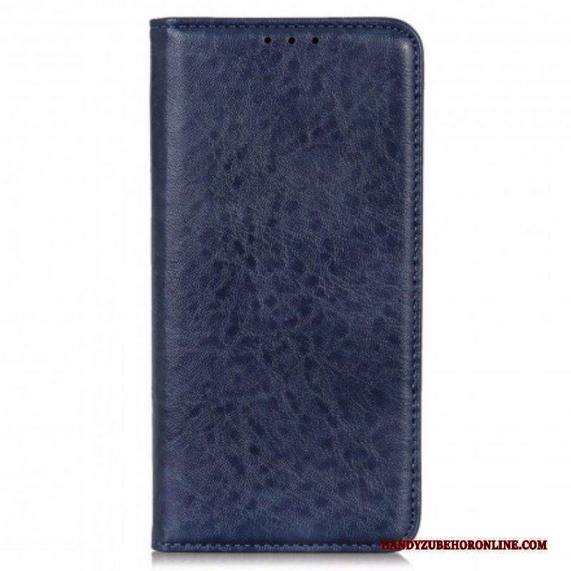 Folio Cover Motorola Edge 20 Pro Custodia in pelle Crosta Di Pelle Testurizzata