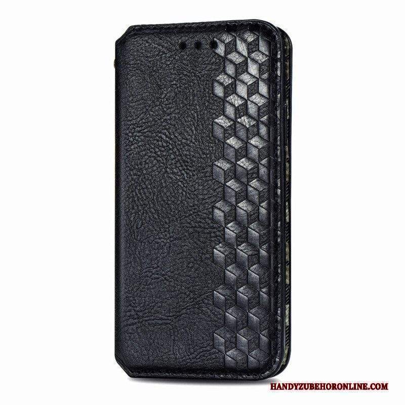 Folio Cover Motorola Edge 20 Pro Custodia in pelle Texture Diamante Effetto Pelle