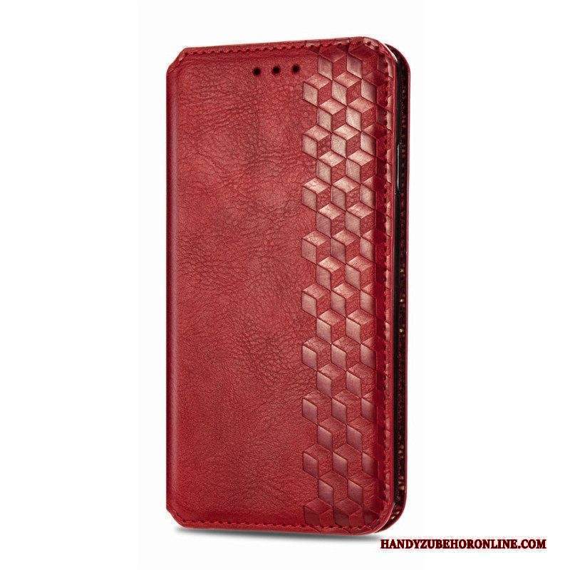 Folio Cover Motorola Edge 20 Pro Custodia in pelle Texture Diamante Effetto Pelle