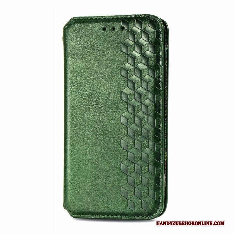 Folio Cover Motorola Edge 20 Pro Custodia in pelle Texture Diamante Effetto Pelle