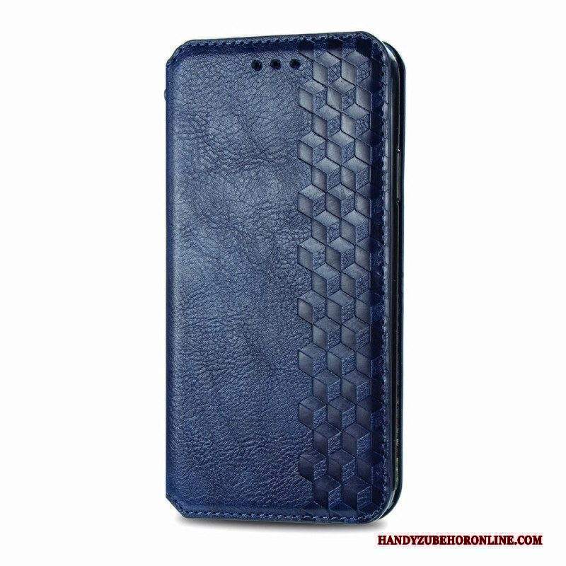 Folio Cover Motorola Edge 20 Pro Custodia in pelle Texture Diamante Effetto Pelle