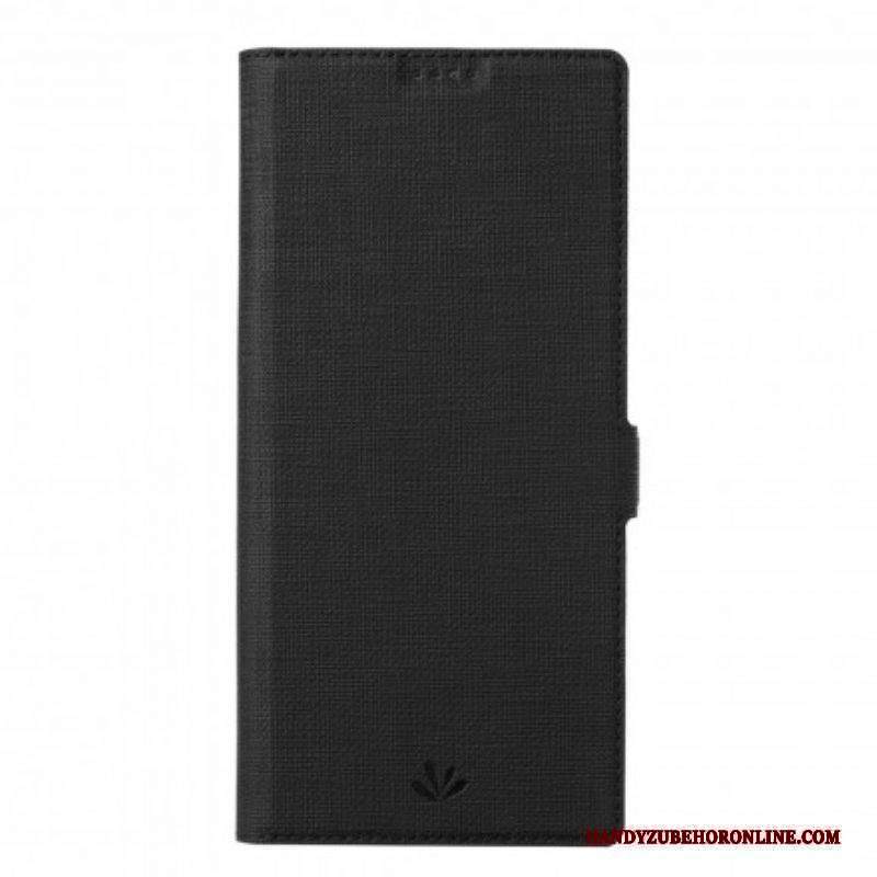 Folio Cover Motorola Edge 20 Pro Custodia in pelle Vili Strutturato