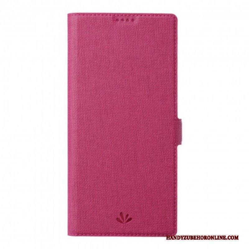 Folio Cover Motorola Edge 20 Pro Custodia in pelle Vili Strutturato